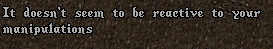 This message occurs when the abilities of the necromancer fail to work on a corpse.