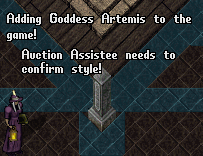 The Bomberman Stone message that lets everyone know that someone has been added to the game queue. This message also shows that the Bomberman Stone Owner still needs to confirm the Arena style.