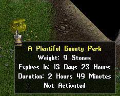 Plentiful Bounty Perk increases your chance of getting paragon chests while it is active.