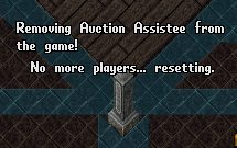 The Bomberman stone resetting due to the all players leaving the game.