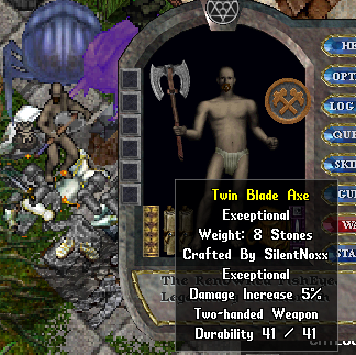 File:Artifact of the Artisan Craftable Twin Blade Axe.png