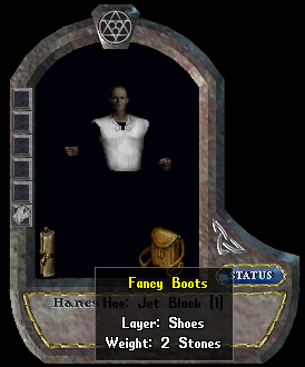 Butler Paperdoll, this is a freshly placed Butler that comes stock with Fancy Boots, Fancy Pants, Fancy Tunic and shirt.