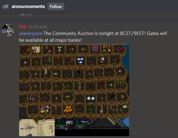 Discord Announcement