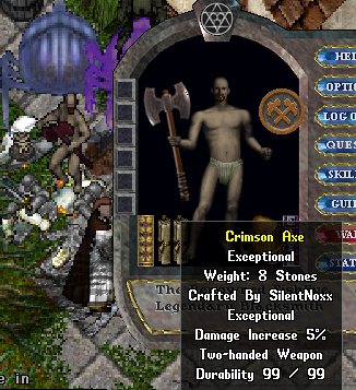 File:Artifact of the Artisan Craftable Crimson Axe.png
