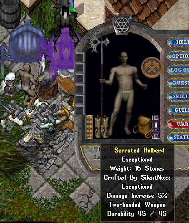 File:Artifact of the Artisan Craftable Serrated Halberd.png