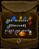 Pet XP Perk active