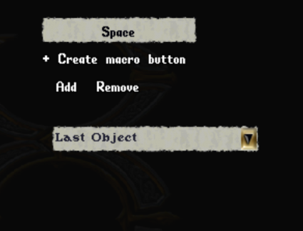 Bomberman Macro suggested default is the space bar using the Last Object functionality.