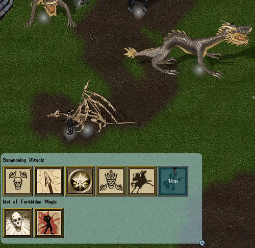 This is an activatable Relic which is a targetable area of effect(AOE) that will decrease all effected creatures dexterity indicated by the grey hue..