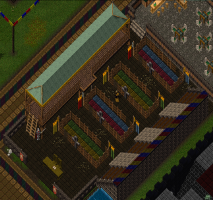 This is the Community Island Jousting Field with Multiple Arenas where up to 4 Lanes can challenge 8 brave knights at one time!