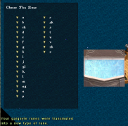 Selection Menu