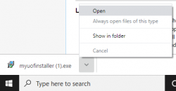 Open MyUOF.exe by "Show in Folder" (click to preview)