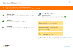 Norton Anti-virus popup warning (click to preview)