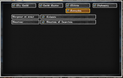 Militia Ascension Menu