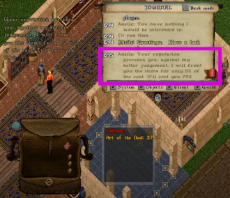 The sale just after the Art of the Deal Relic Proc for the Antique of the Artisan Talisman. You can see here that a large percentage of the cost has been removed!